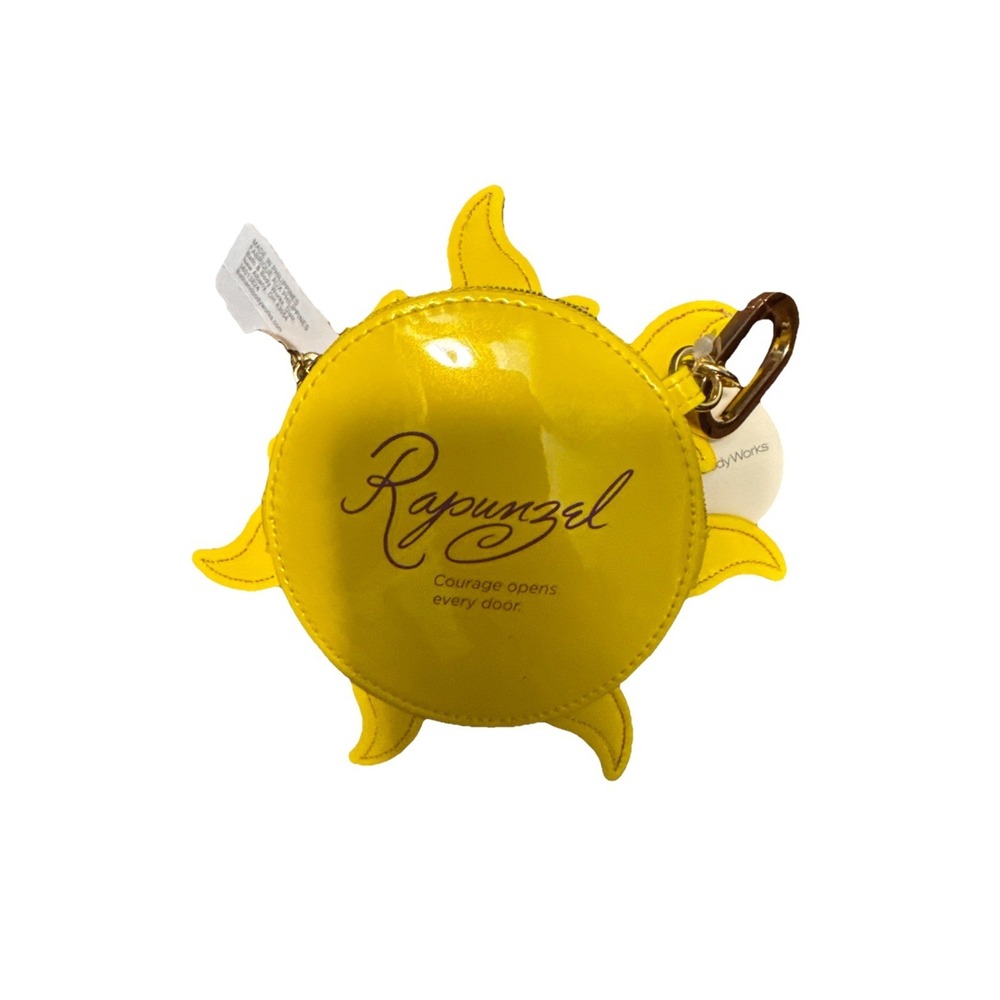 Bath & Body Works Disney Princess Rapunzel Tangled Yellow Sun Coin Purse NEW - Picture 2 of 3